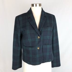 Anthropologie Cartonnier Plaid Kentfield Blazer